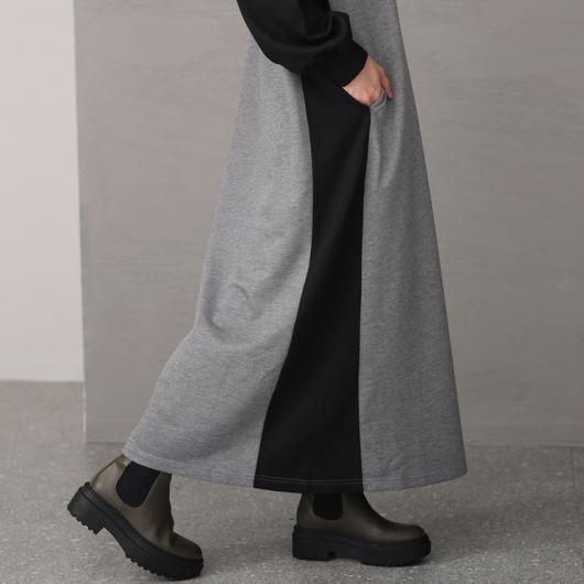 【24AW NEW】FENDI_women/ フードカラー付きリブワンピース /2色 24AW NEW】FENDI_women/ フードカラー付きリブワンピース /2色