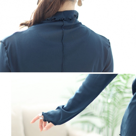 大きいサイズ レディース 指穴メロウシアートップス maru-6725