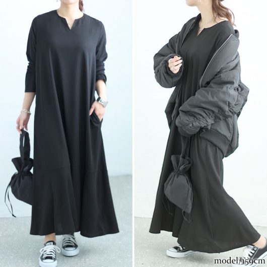 イベントセール】 大きいサイズ レディース キーネックワッフル