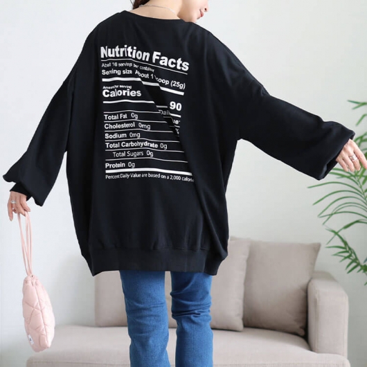 大きいサイズ レディース バックロゴプリントビッグトレーナー maruka