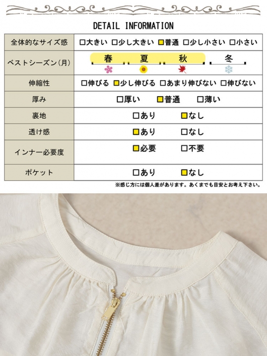 大きいサイズ レディース キャンディースリーブバックギャザーブルゾン