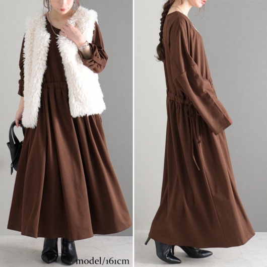 イベントセール】 大きいサイズ レディース ウエストドロスト