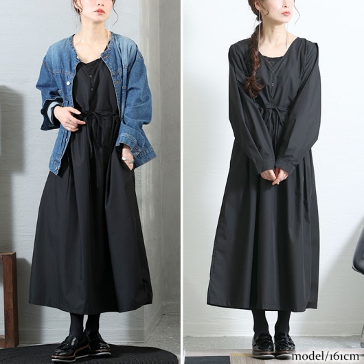 イベントセール】 大きいサイズ レディース レイヤード風ロング