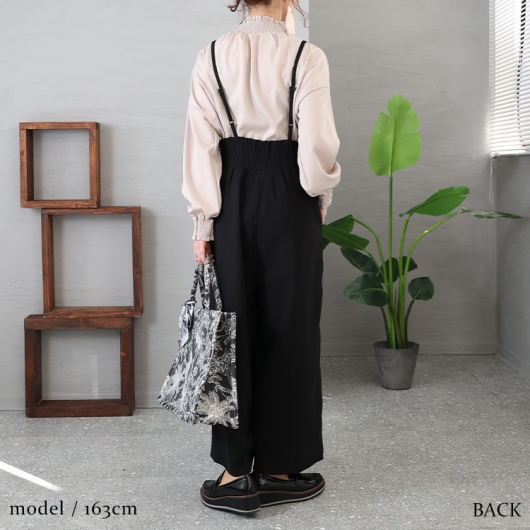 大きいサイズ レディース タックサロペットパンツ nw-23005｜大きい