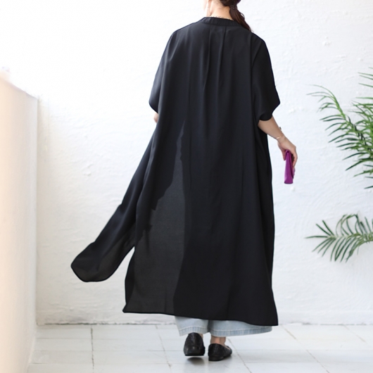 大きいサイズ レディース キーネックドルマンスリーブジャケット