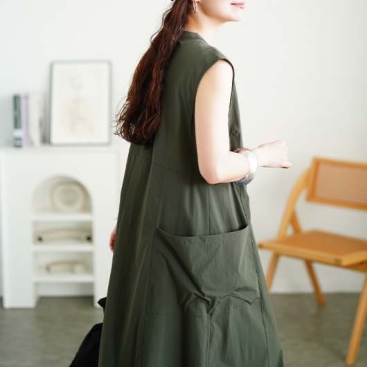 希少☆リックオウエンス ワンピース トップス Vネック ノースリーブ