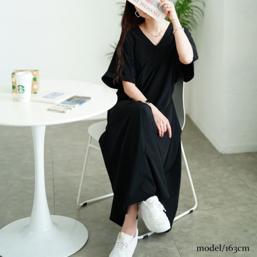 JOVANI JVN ロングドレス♡Mゆったりサイズのサイズ感 スエード調素材3wayジャンパードレス - ベルーナ【公式】