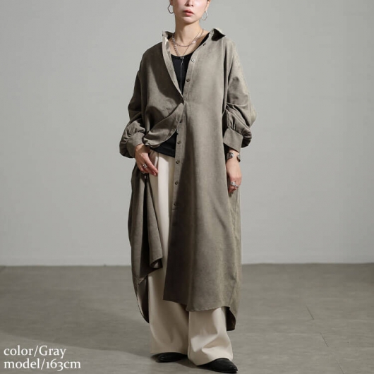 LOEWE オーバーサイズ シャツワンピース アウトレット】LOEWE ロエベ シャツドレス/シャツワンピース/TURN-UP