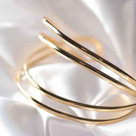 大きいサイズ レディース 4連ラインバングル okbg8502-657｜大きい