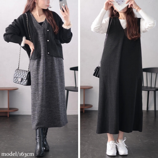 セール対象商品】 大きいサイズ レディース Vネックフロントタック