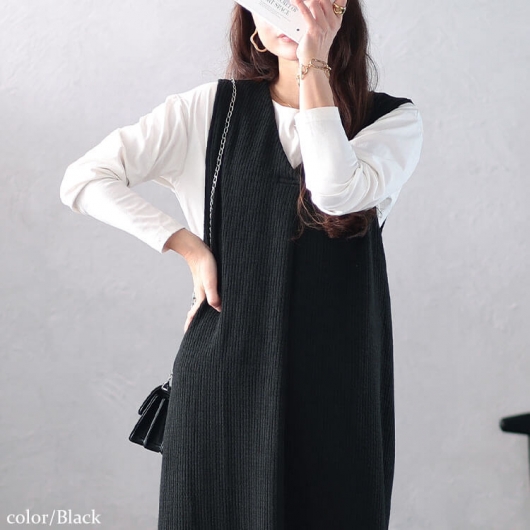 イベントセール】 大きいサイズ レディース Vネックフロントタック