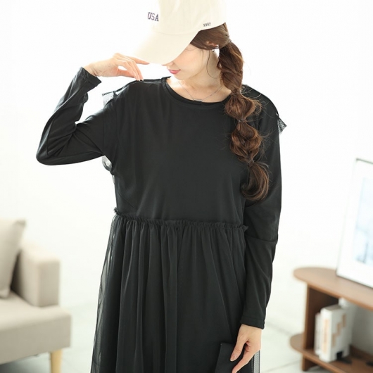 Bibiy. 【7/9〜7/16限定500円オフ】チュールワンピース 大きいサイズ レディース チュールワンピース＆カットソー