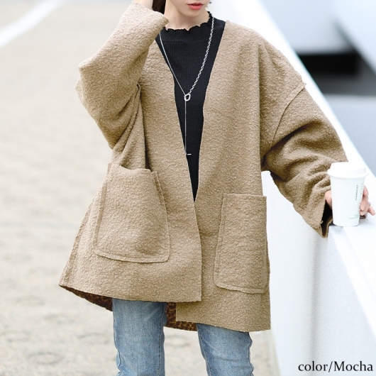 BUFFALO BOBSビックフード ロングカーディガン BUFFALO BOBSビック