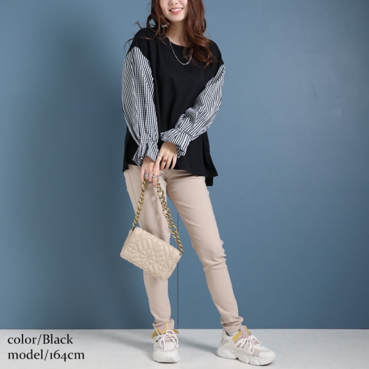 イベントセール】 大きいサイズ レディース バルーンスリーブトップス