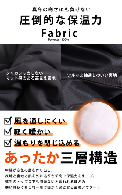 大きいサイズ レディース 中綿モンスターパーカーコート sada