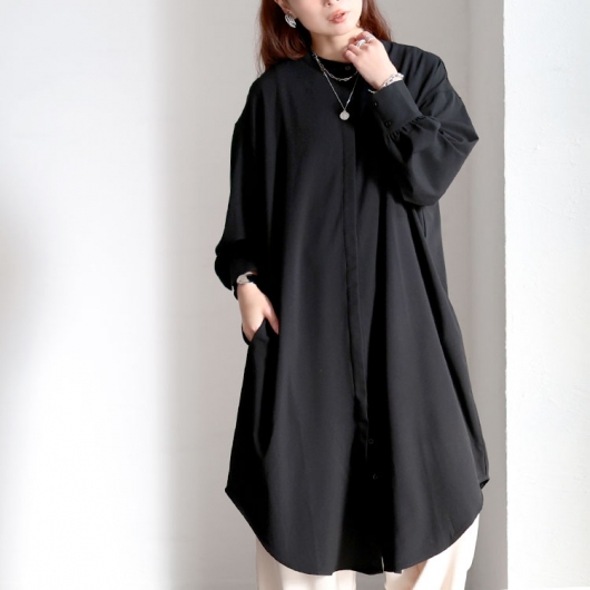 UNTITLED 麻調ジャンパーワンピース大きいサイズ48(6L)定価2.4万 sg463-2.jpg