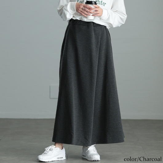 大きいサイズ レディース 裏シャギーロングフレアスカート sw-0657