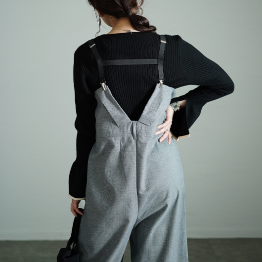 ダイワサロペットXL グレー サスペンダー付き美品