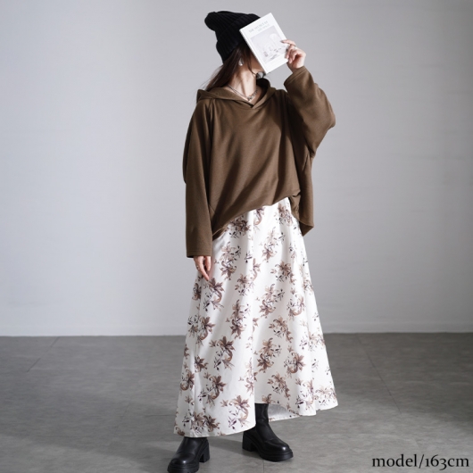 希少•美品【半袖パーカー+ハート柄スカート】ダイアグラム／ドッキングワンピース ドッキングパーカー ワンピース / ワンピース | エスニック