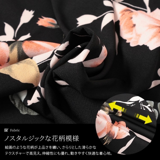 大きいサイズ レディース レトロ花柄タンクトップ sw-0765 【メール便