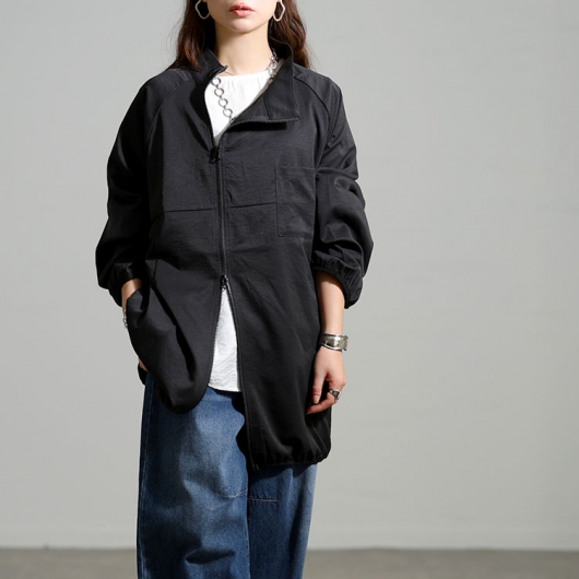 春まで使える◎ マツオ 慈雨 ジウ 黒 アシンメトリー 38 ショートコート WOOL GABARDINE LAYERED MOD'S COAT(XS Black): Vintage 1.1｜THE SHOP