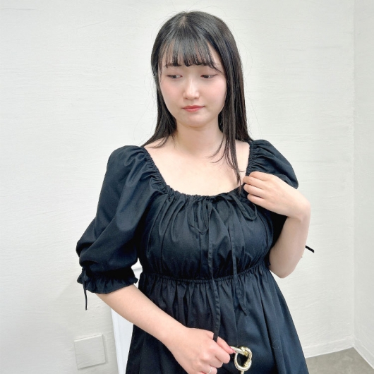 大きいサイズ レディース スクエアネックギャザーペプラム 大きいサイズ レディース スクエアネックギャザーペプラム