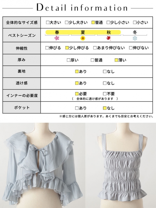 新品未使用タグ付き　リボンフリルカーディガン×シャーリングキャミソール　ブラウス 楽天市場】【即日出荷】ファイナルセール50%OFF! COCODEAL ココ