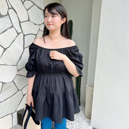 ぺぺ　LLサイズ二つ+Lサイズ二つ Lサイズ】ドットグリッターオーバーシャツ｜BIGI online store