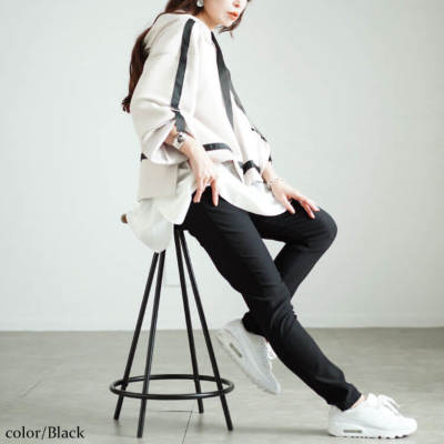 大きいサイズ レディース 微起毛ストレッチスキニーパンツ tog-1013