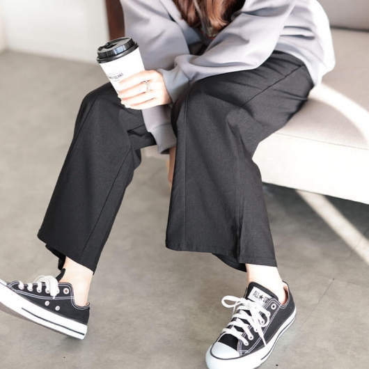 大きいサイズ レディース センターシームブーツカットパンツ tog