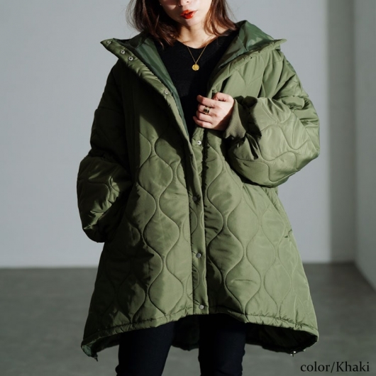 本日のみの価格！ロージーモンスター　リボンキルティングコート！カーキ 本日のみの価格！ロージーモンスター リボンキルティングコート