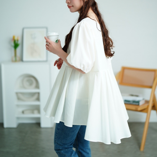 ☆セブンテン☆パフスリーブチュニック　Sサイズ　美品！ ☆セブンテン☆パフスリーブチュニック Sサイズ 美品！ レディース