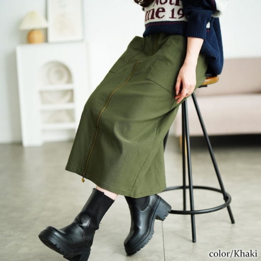 スカート Rose gather ZIP long skirt STUDIOUS スカート 「NON TOKYO/ノントーキョー」DIRECT PRINT