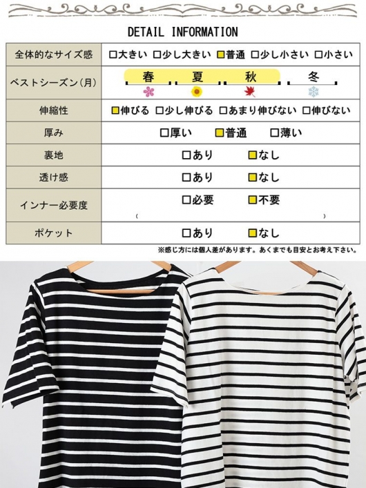 大きいサイズ レディース ボートネックコットンボーダーTシャツ wk